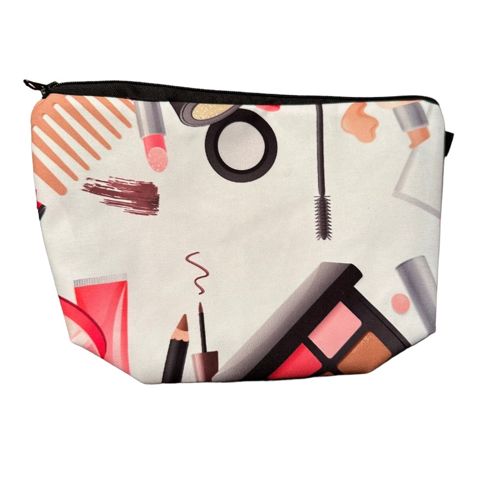 Cosmetic Print Zip Close Makeup Bag
